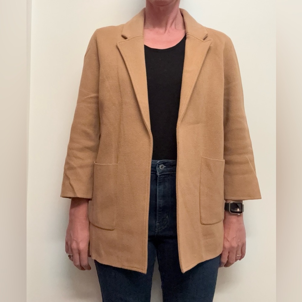 Quince Women's Knit Camel Blazer